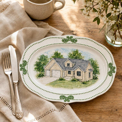 100% Hand-Painted Custom Wall Plate - Watercolor Art by PaintMySoul