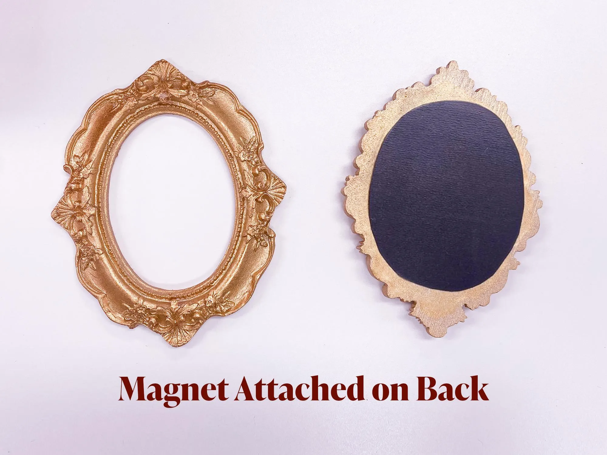 Custom hand-painted pet keepsake magnet with framed acrylic portrait