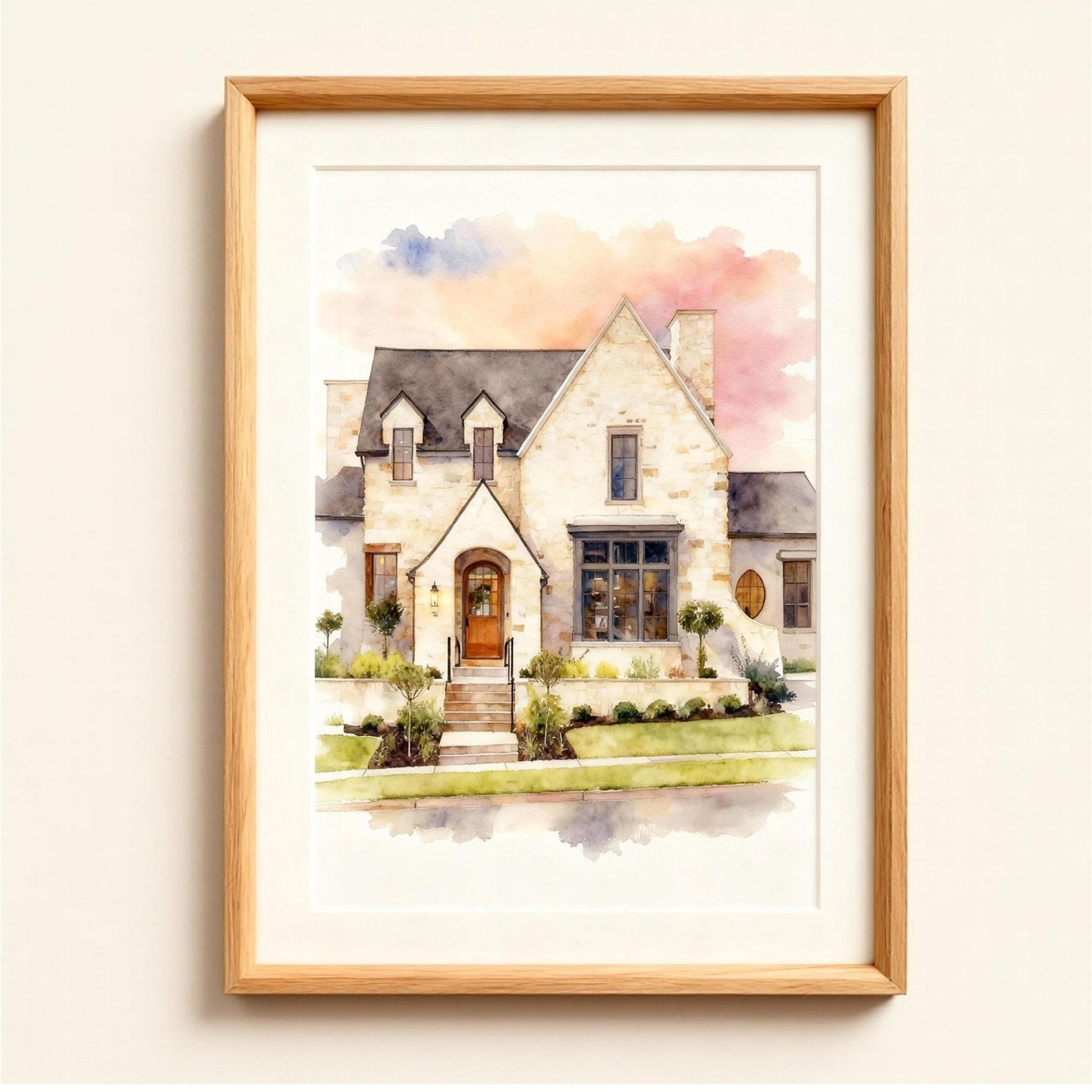Custom Home & Pet Watercolor Portrait | Watercolor Art by PaintMySoul