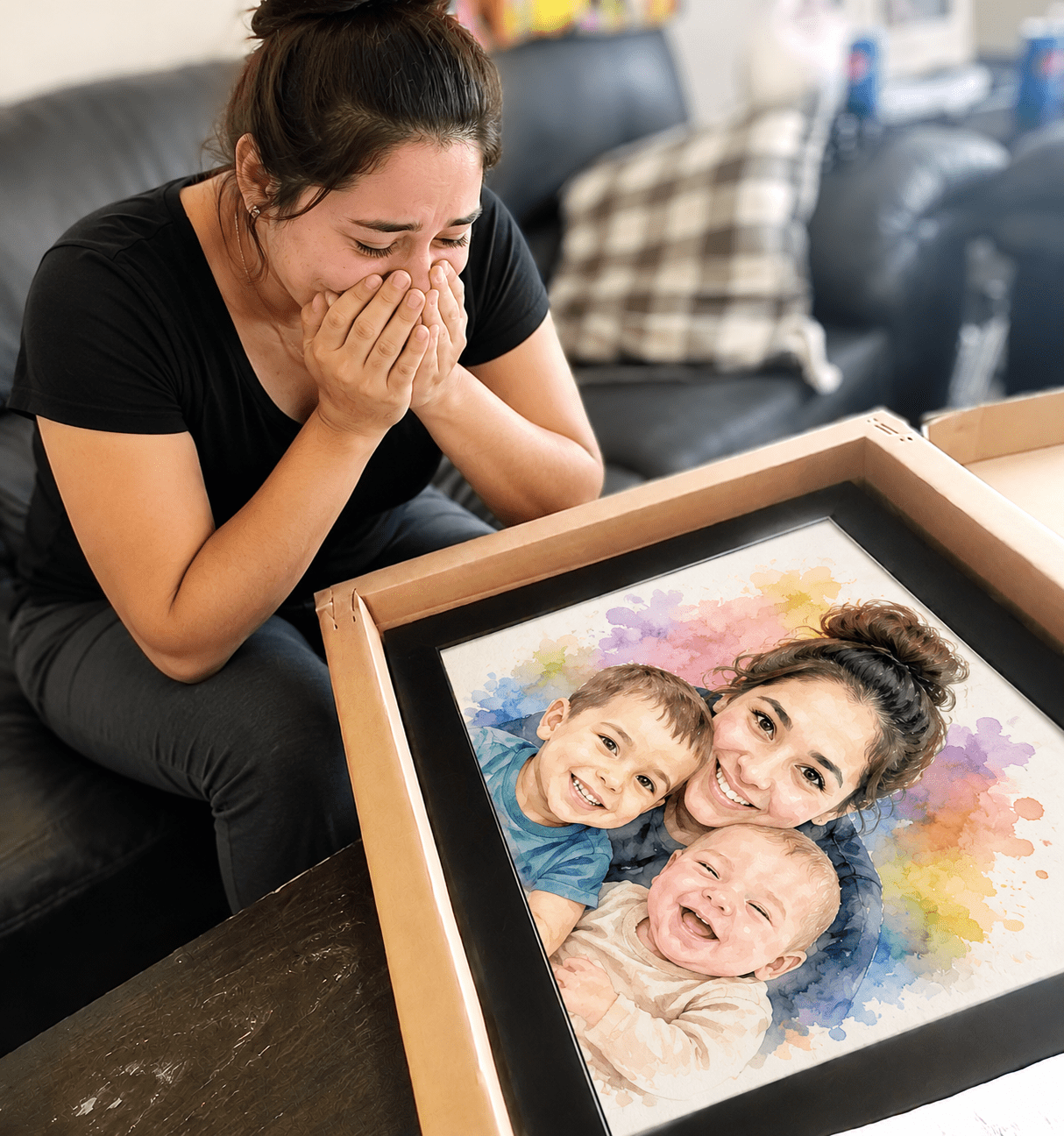 Custom Memorial Watercolor Portrait - Watercolor Art by PaintMySoul