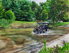 Landscape watercolor keepsake