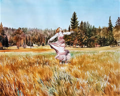 Custom landscape watercolor gift