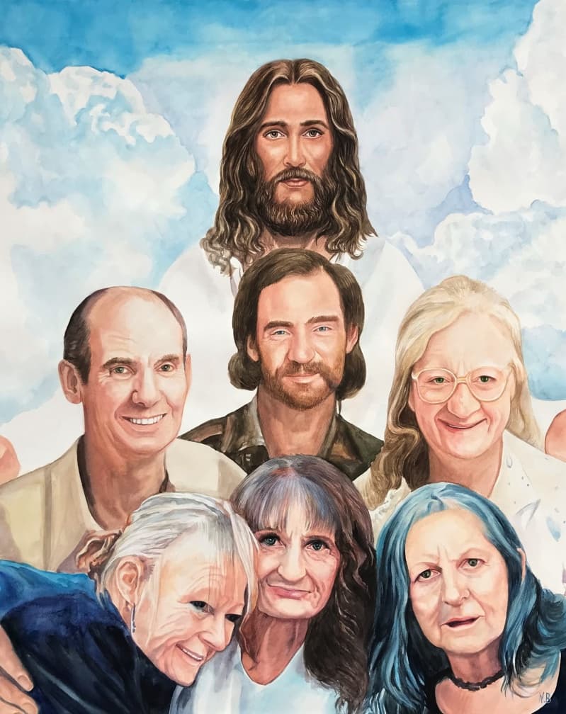 Memorial Watercolor Portrait · Artwork #035