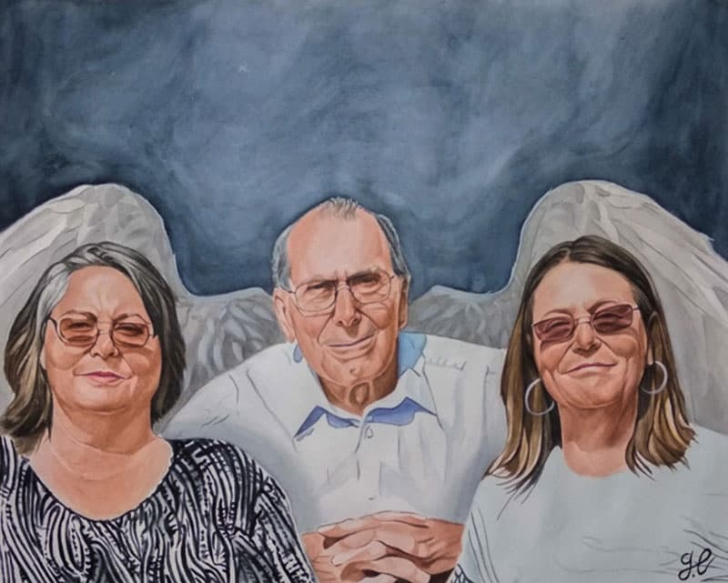 Family Watercolor Portrait · Artwork #062