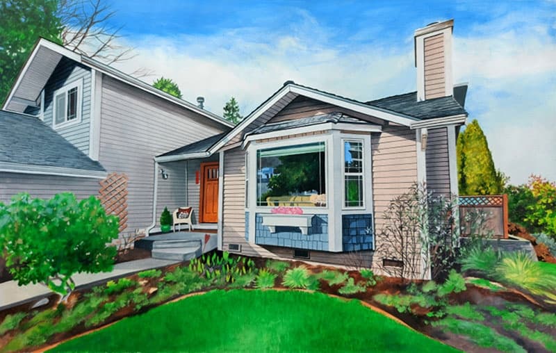 Home Watercolor Portrait · Artwork #067