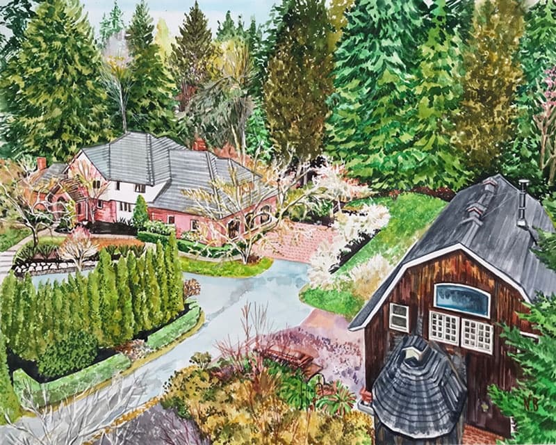 Home Watercolor Portrait · Artwork #073