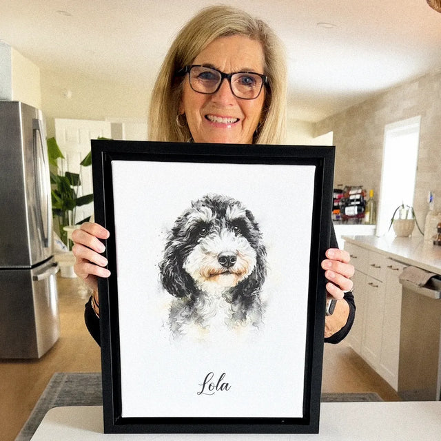 Framed personalized artwork